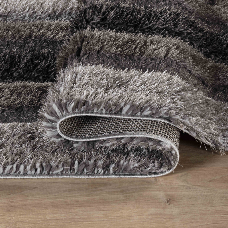 Kiawah Geometric Shag Area Rug, Rectangle 80 x 150cm