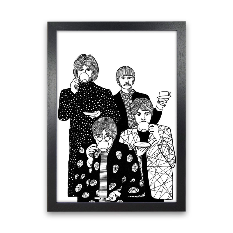 X Beatles by Carissa Tanton - Print, Black Framed, 63cm H x 46cm W x 3cm D