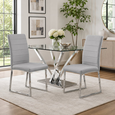 Ensemble de 2 chaises de salle à manger rembourrées Vesta