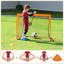 Songmics 120x91x91cm Steel Foldable Football Net with Carrying Case-109025226