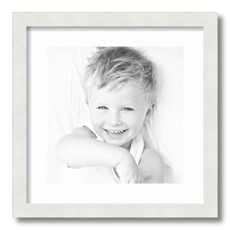 Cadre pour photo simple 12 po x 12 po, Super blanc