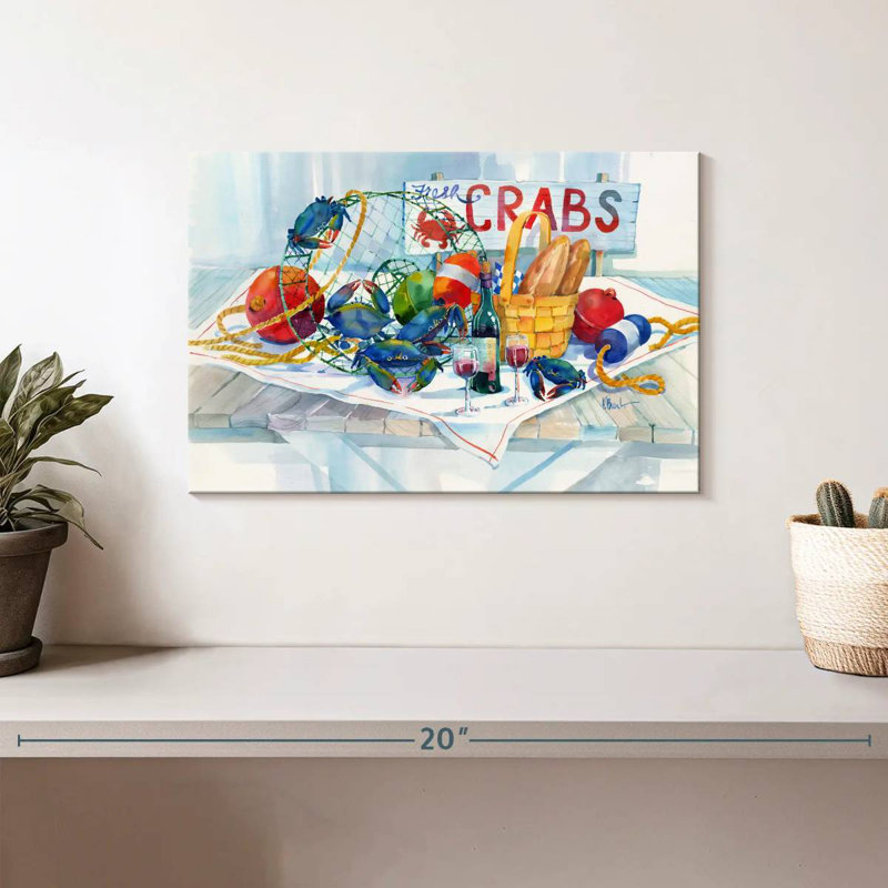 Brampt Crabs Galore, 8" H x 12" W