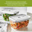 Fresh & Save Glass Airtight Meal Prep 2 Container Food Storage Set