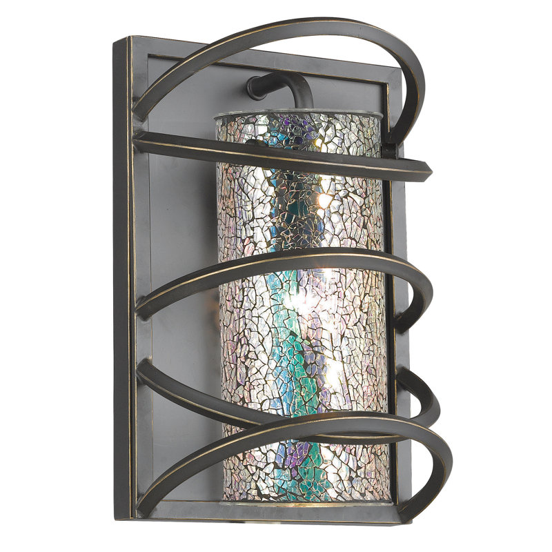 Erwan Flush Mounted Sconce, Mirror Mosaic