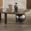 Table basse carrée en pierre micro-cristalline