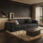Canapé simple en flanelle décontractée-106438156