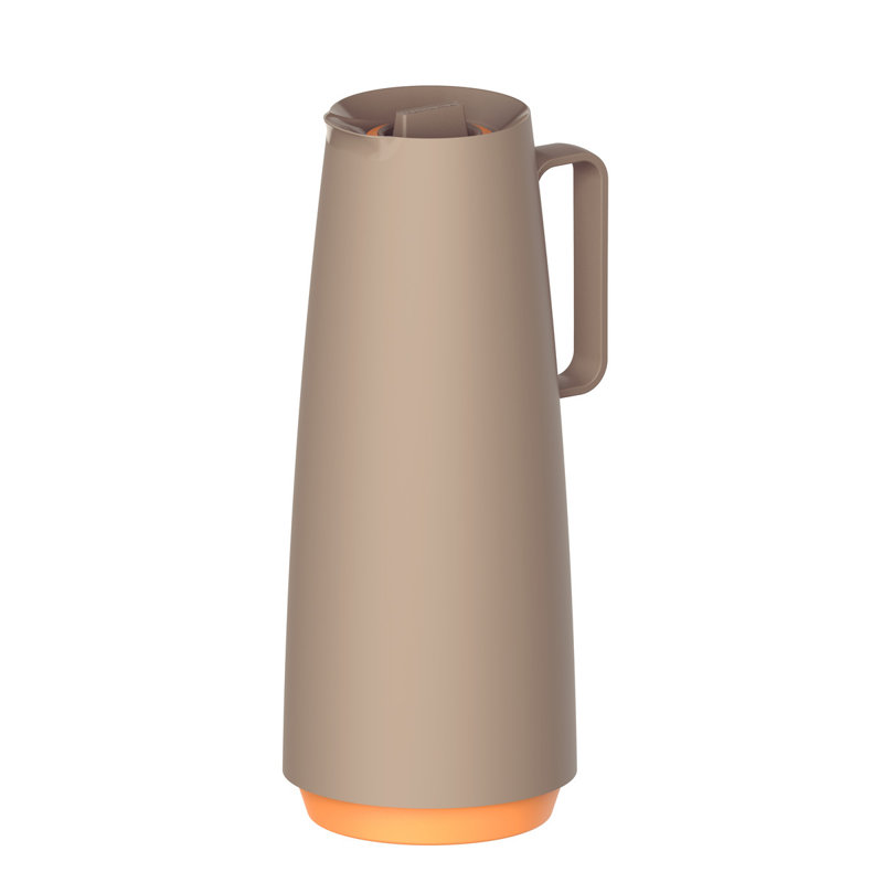 Tramontina 1L Thermal Flask with Interior Glass Container, Beige