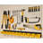 Pegboard Organizer Kit with Bins and Hooks for Garage-2106341076
