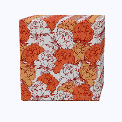 Cotton Floral Square Napkin
