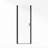 30"x 72" H Semi-Frameless Pivot Shower Door with  1/4 inch(6mm) Clear Tempered Glass And Handle,Matte Black-124870118