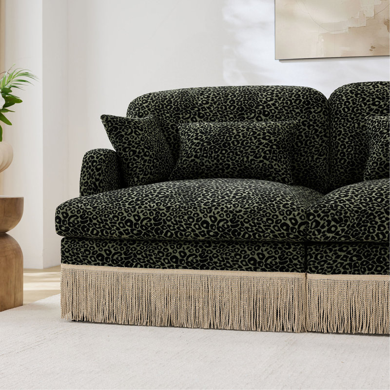 Canapé Comfy Chenille, H 34,6 po x l 69,2 po x P 33 po, Vert