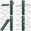 Vidaxl Hexagon Fence Grey Steel-114621983