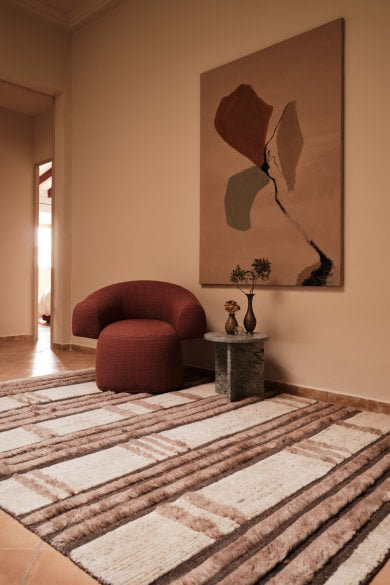 Shift Tan Area Rug, Rectangle 10' x 14'