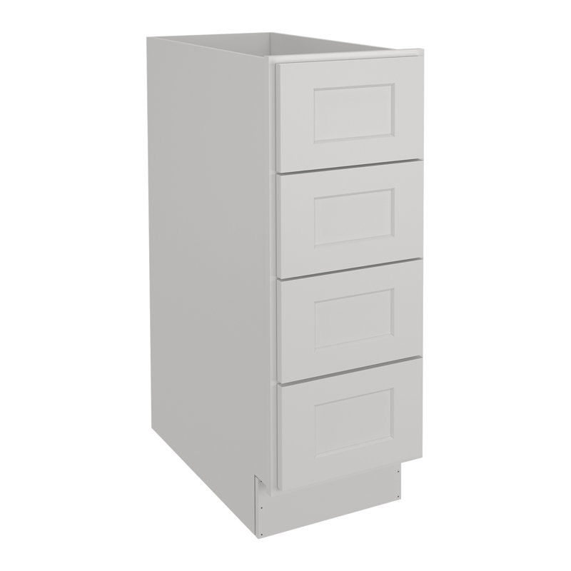 Armoire à tiroirs standard en bois dur prêt à assembler, H 34,5 po x l 12 po, Pigeon Shaker