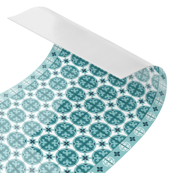 Bloomsbury Market Attwood PVC Tile in Turquoise | Wayfair.co.uk