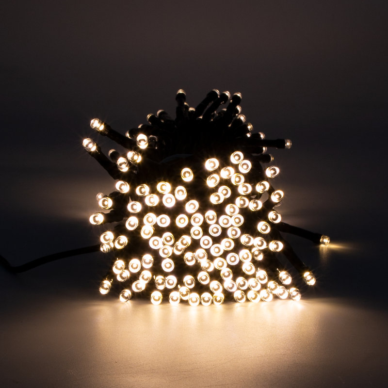 2090Cm LED Solar Powered 200 - Bulb Mini String Light (End to End Connectable)