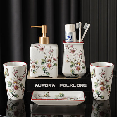 Ceramic Bathroom Accessories Set