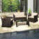 4 Pieces Sofa And Table Set With Cushion