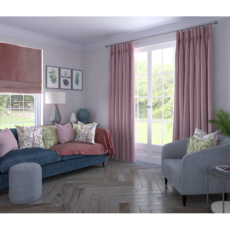Elephus Blackout Curtain Pair, 228 W x 182 D cm, Lilac Purple