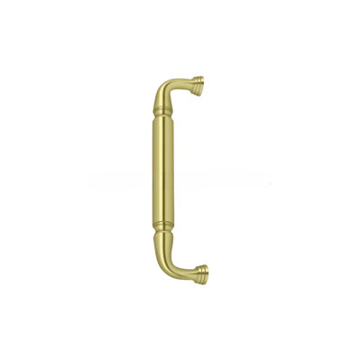 Poignée de porte Deltana DP2575U3 sans rosette; 10 po; finition laiton brillant