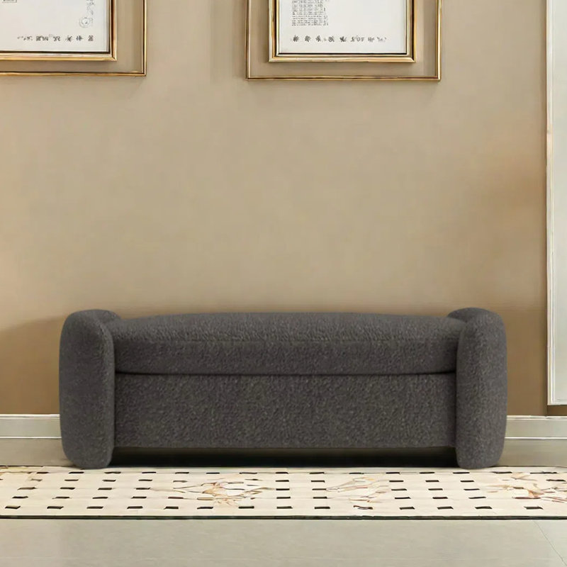 Grandin, Gris foncé, H 17,72 po x l 62,99 po x P 19,69  
