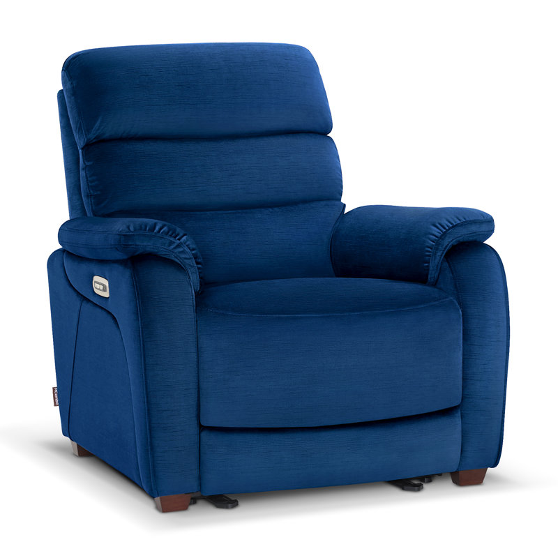 91.4cm Wide Wall Recliner Standard Recliner, Navy Blue