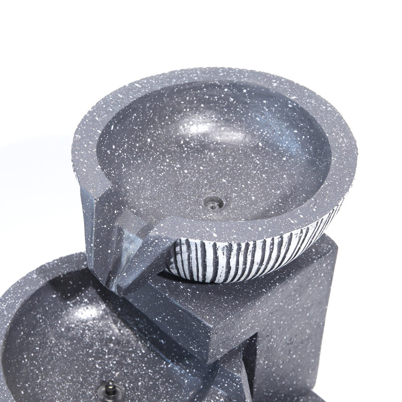 Outdoor Floor Fountain with Lights