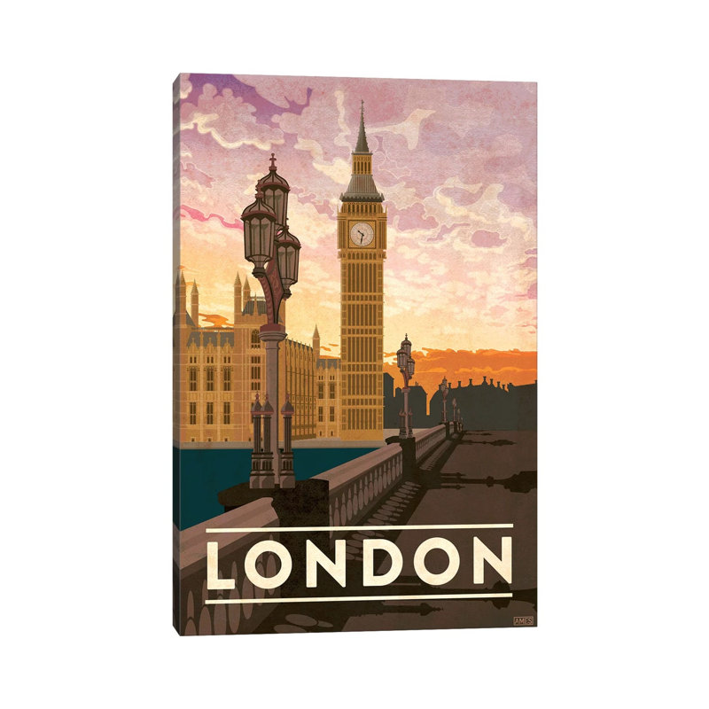 England-London by Missy Ames - Print on Canvas, Wrapped Canvas, 101.6cm H x 66.04cm W x 3.81cm D