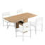 Ensemble de table de salle à manger extensible de 63 pouces Modern Modern
