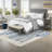 Luxurious 8 Piece Grey Bedding Set, Polyester Comfort, Year-round Use