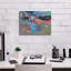  «Fire and Ice» par Jenny Wantuch, art mural sur toile, 16 po x 12 po