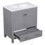 Meuble-lavabo de salle de bain avec lavabo simple et armoire