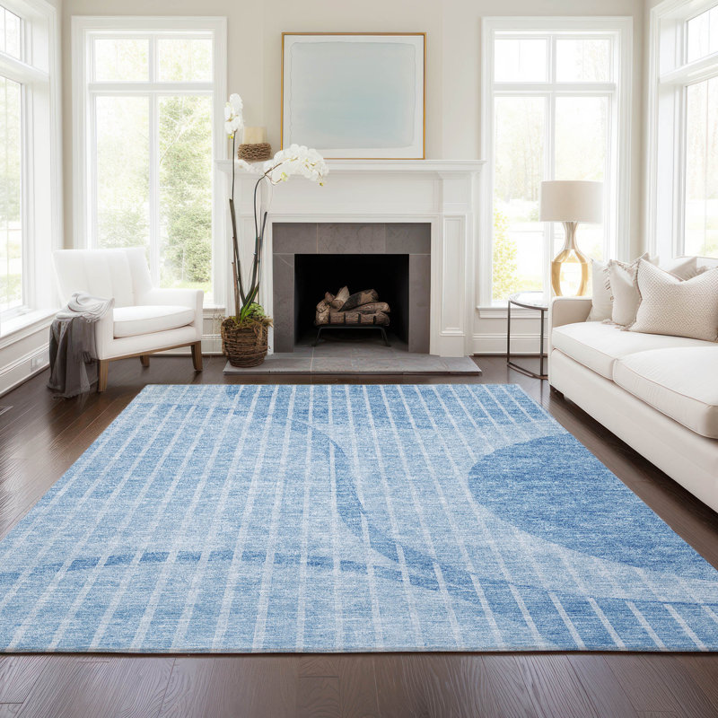Tapis intérieur / extérieur Cheriece avec envers antidérapant, Rectangle 9 pi x 12 pi