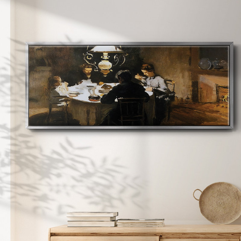 The Dinner, 1868- Framed Canvas