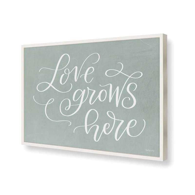 «Love Grows Here» par imperfect Dust, reproduction d'art, L 32 po x H 24 po, Impression encadrée, Blanc