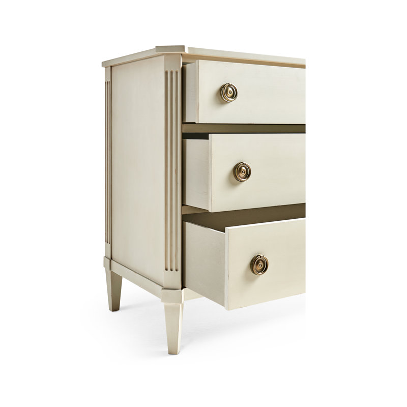 Aeon 3 - Drawer Solid Wood Dresser, London Mist
