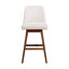 Tabouret de bar ou de comptoir Dunamuggy en bois de chêne avec siège en tissu - ensemble de 2-113291104-113291108-113291109