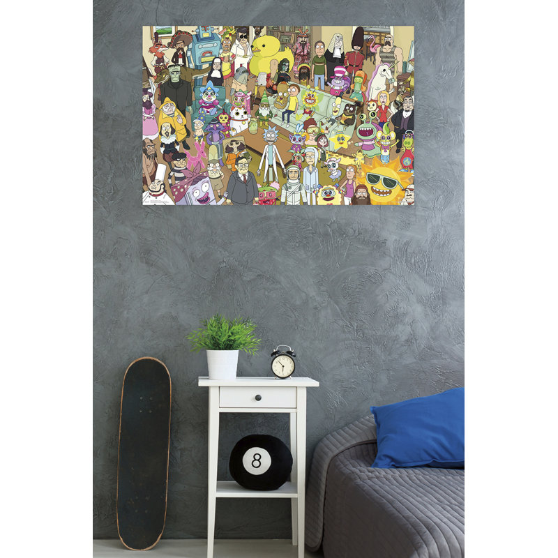 Impression sur papier rick and morty-group