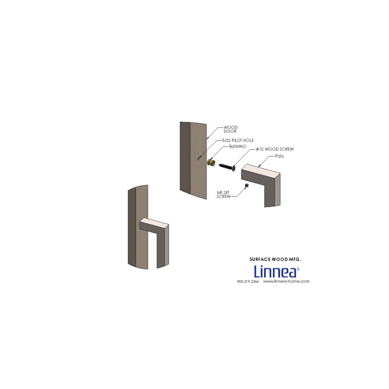 Surface Mount Appliance Pull, 11 13/16", Satin Stainless Steel