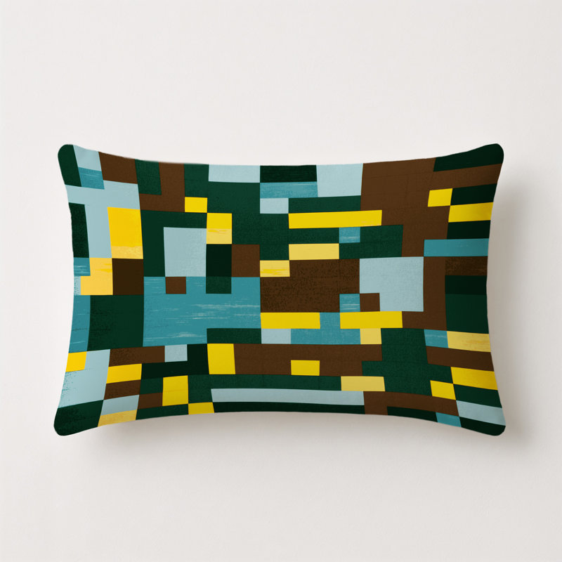 Matrix Mountains Indoor And Outdoor Pillow, Rectangle 20"H x 14"W