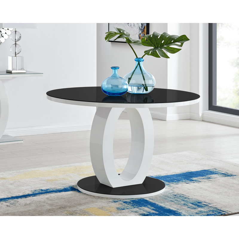 Table de salle à manger Scottsmoor, Noir, L 47,2 po x l 47,2 po