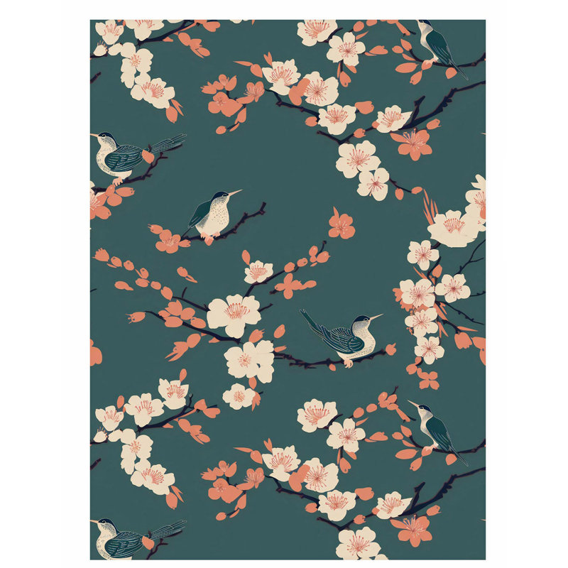 «Floral», impression botanique sans cadre, H 16 po x l 12 po