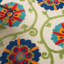 Tapis intérieur / extérieur à motif floral ivoire / bleu / vert Eaglin-227301446