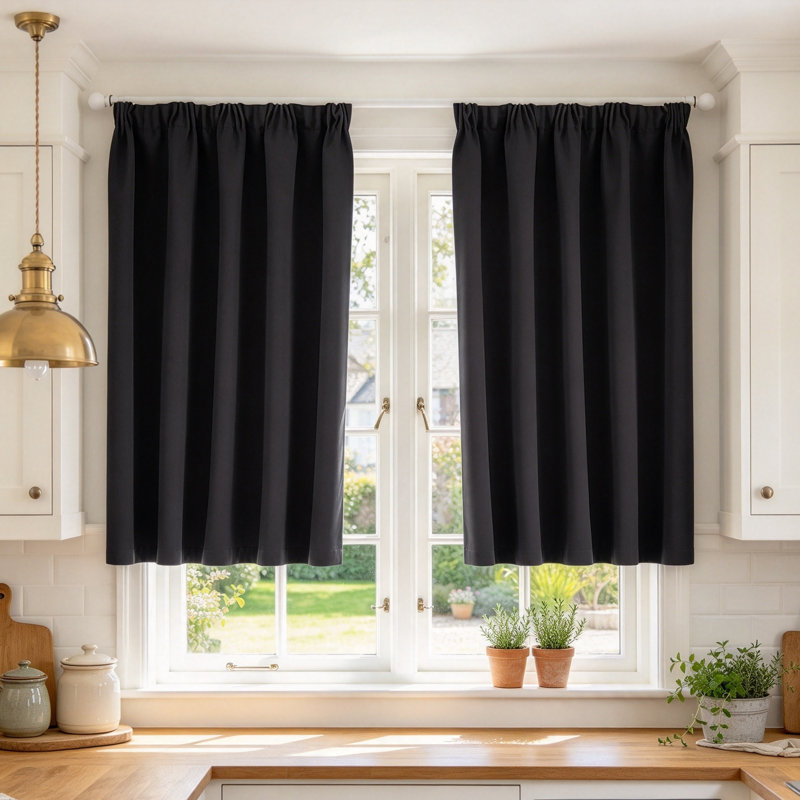 Linen Blend Kitchen Curtain Kitchen Pelmet