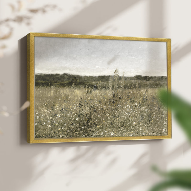 Paysages rétro-DCL-impression encadrée - réaménageable, H 22 po x l 28 po, Or