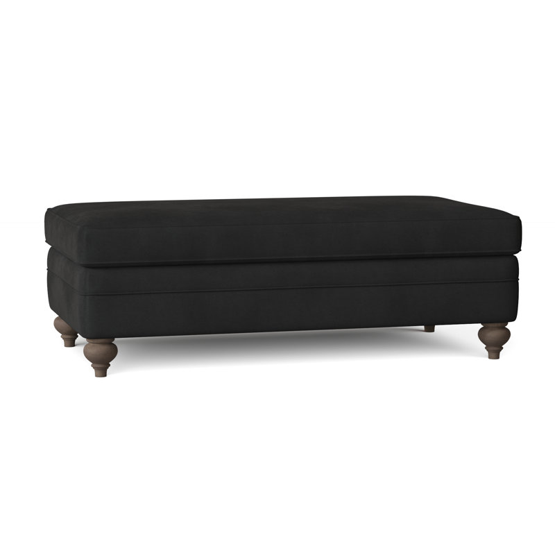 Tarleton Ottoman, Akiko Graphite Performance 5534-011, Aged Gray