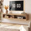 Meuble télé flottant en bois massif et console murale 55 po