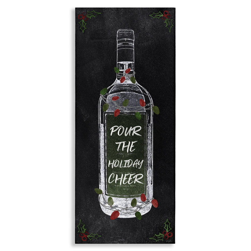 «Pour Holiday Cheer Bottle» par Natalie Carpentieri, H 48 po x l 20 po