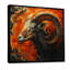 Orange brun, astrologie Aries Fiery Fusion - salon d'art mural astronomie Aries-106110485-106110488