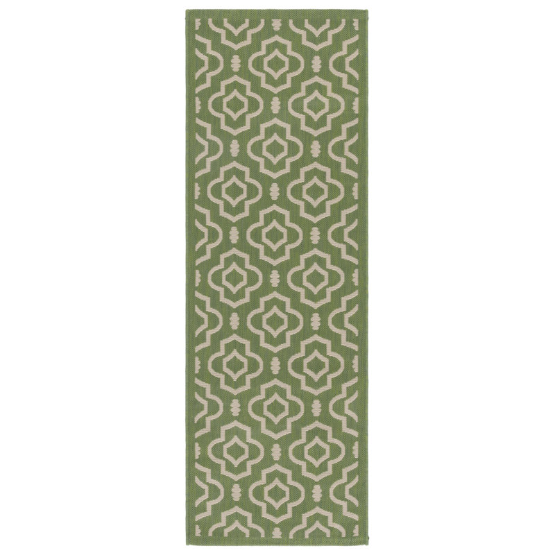Tapis d'intérieur / extérieur à motif géométrique Herefordshire Performance, Tapis de couloir 2 pi 3 po x 6 pi 7 po
